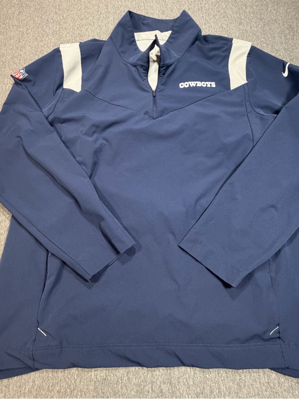 Nike Dallas Cowboys Half-Zip Pullover Sideline Coaches Rep 1/4 Zip Mens XL